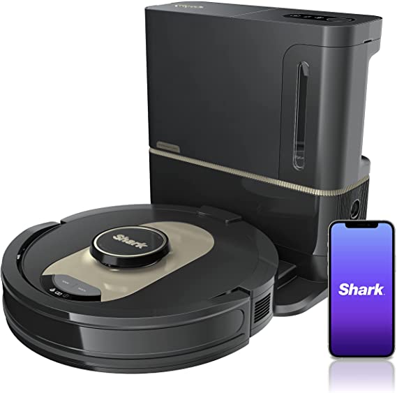 Photo 1 of ***PARTS ONLY*** Shark AV2501AE AI Robot Vacuum with XL HEPA Self-Empty Base, Bagless, 60-Day Capacity, LIDAR Navigation, Perfect for Pet Hair, Compatible with Alexa, Wi-Fi Connected, Carpet & Hard Floor, Black
