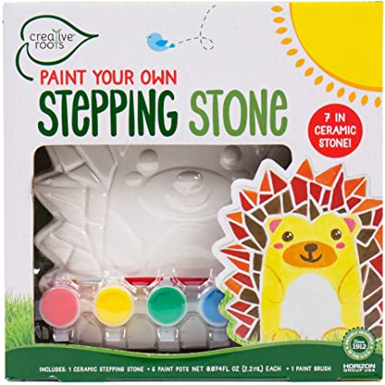 Photo 1 of 3PCKS OF Creative Roots Paint Your Own Hedgehog Stepping Stone by Horizon Group USA Toy, Assorted
