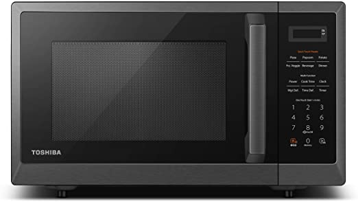 Photo 1 of Toshiba ML2-EM09PA(BS) Microwave Oven with 6 Auto Menus, Position-Memory Turntable, Eco Mode, and Sound On/Off function, 0.9Cu.ft/900W, Black Stainless Steel
