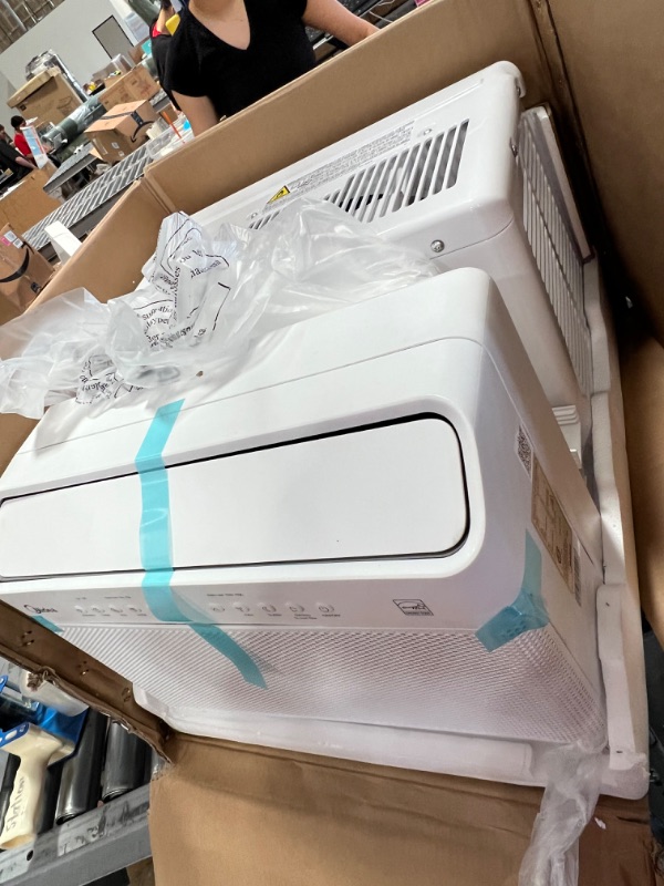 Photo 2 of Midea 8,000 BTU U-Shaped Smart Inverter Window Air Conditioner–Cools up to 350 Sq. Ft., Ultra Quiet with Open Window Flexibility, Works with Alexa/Google Assistant, 35% Energy Savings, Remote Control
