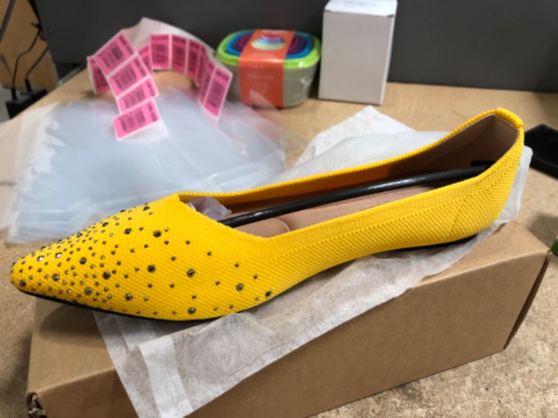 Photo 1 of VENUS CELIA YELLOW RHIESTONE FLATS WOMENS SHOES
SIZE 7.5