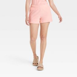 Photo 1 of SIZE:S -Women's Mid-Rise Pull-On Shorts - A New Day™ Blush

