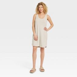 Photo 1 of SIZE: M - Women's Terry Tank Dress - A New Day™ Tan

