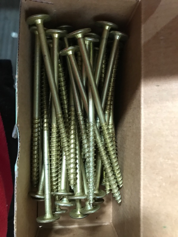 Photo 2 of 1/4 in. X 5 in. Yellow Zinc Coated T-Star Drive Washer Head PowerLag Screw (50 per Box)
