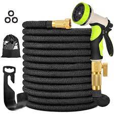 Photo 1 of 3/4 in. 100 ft. Expandable Garden Hose Flexible Water Hose with 10 Function Nozzle Durable 3750D Water Hose