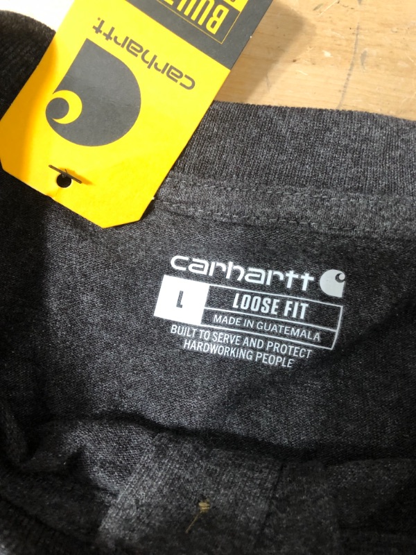 Photo 1 of Men's Regular Large Carbon Heather Cotton/Polyester Short-Sleeve T-Shirt
