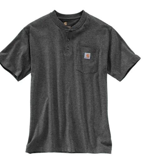 Photo 1 of Men's Regular Large Carbon Heather Cotton/Polyester Short-Sleeve T-Shirt
