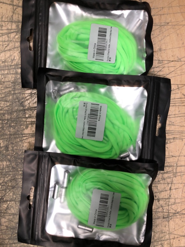 Photo 2 of booyckiy Shoelaces for Kids, Adults and Elderly -3 PACK - GREEN 