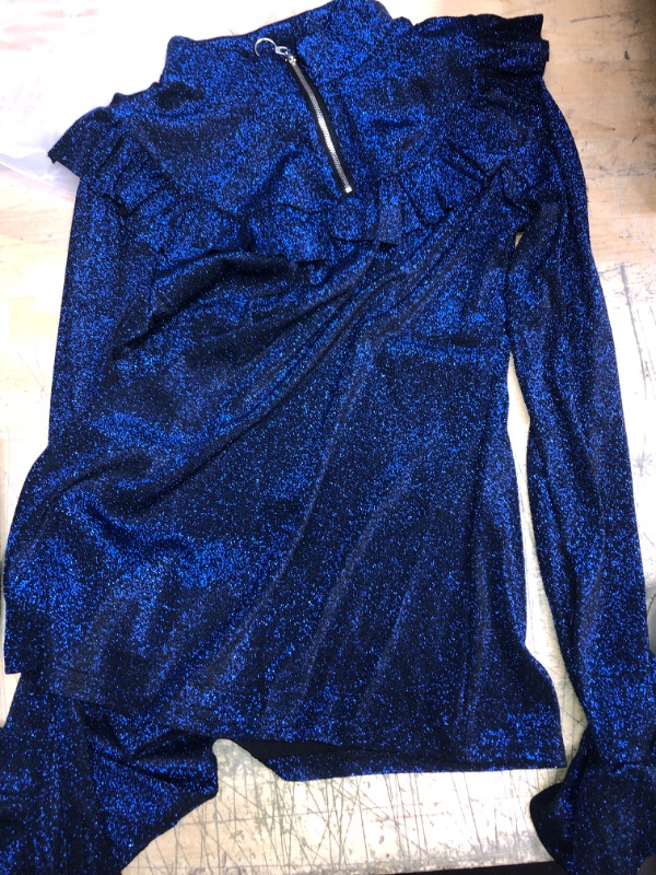 Photo 1 of glitter navy blue sequin set - small  