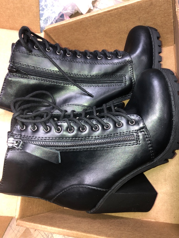 Photo 1 of BLACK KOLBIE CHAIN BLOCK BOOTIE-SIZE 7.5

