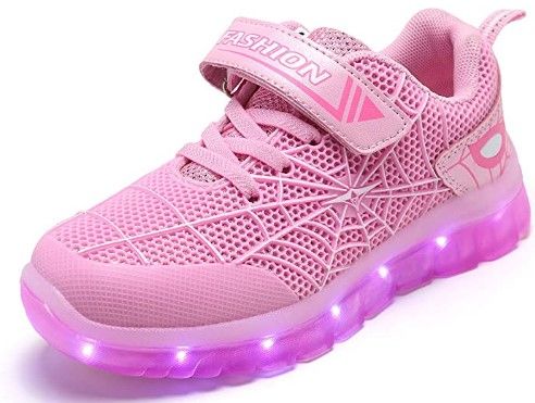 Photo 1 of BFOEL Boys Girls Light Up Sneakers Rechargeable Cool Spider LED Shoes for Toddler Littler Kid Big Kid . Toddler----Label size 29