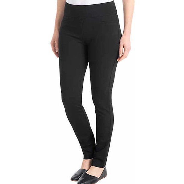 Photo 1 of Dalia Women's Pull-On Ponte Pant with Built-in Tummy Control Panel (black, size xxl)