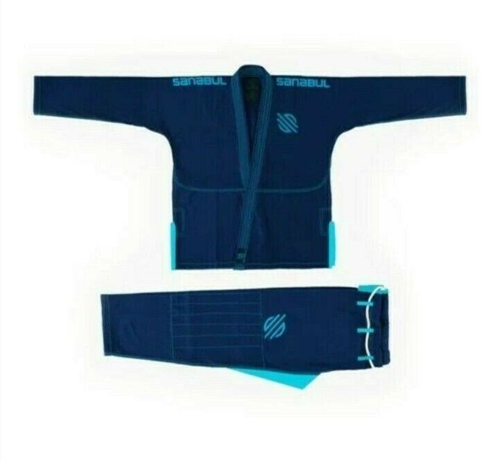 Photo 3 of A3 Sanabul Essentials V.2 Ultra Light Preshrunk BJJ Jiu Jitsu Gi NAVY BLUE