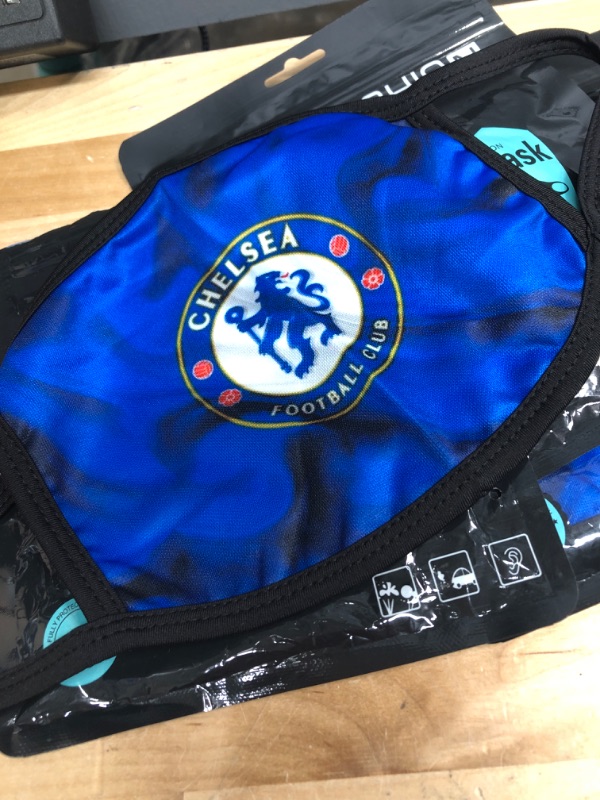 Photo 2 of CHELSEA FC FACE MASK 3 PACK
