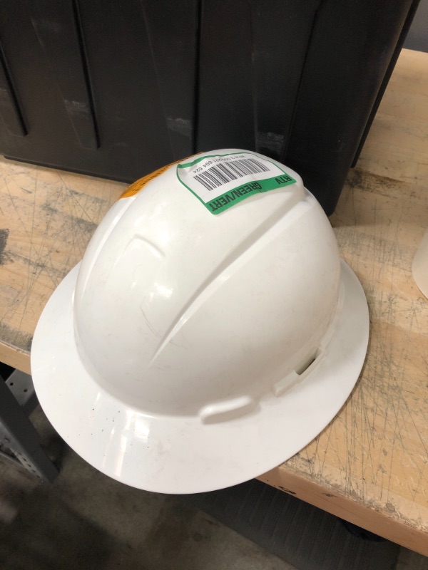 Photo 2 of 3M Hard Hat, White, Lightweight, Adjustable 4-Point Ratchet, H-701R
