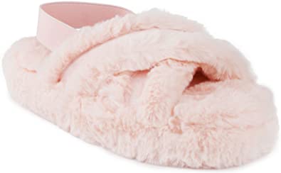 Photo 1 of Juicy Couture Women's Slide Slipper Sandals With Faux Fur, 9
