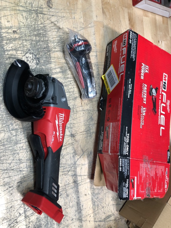 Photo 2 of Milwaukee M18 FUEL 18-Volt Lithium-Ion Brushless Cordless 4-1/2 in./5 in. Grinder w/Paddle Switch (Tool-Only)