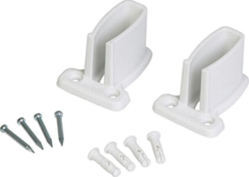 Photo 1 of BUNDLE OF 9 Closetmaid White Wire Shelving Wall Bracket 2662000 Pack of 24 - All
