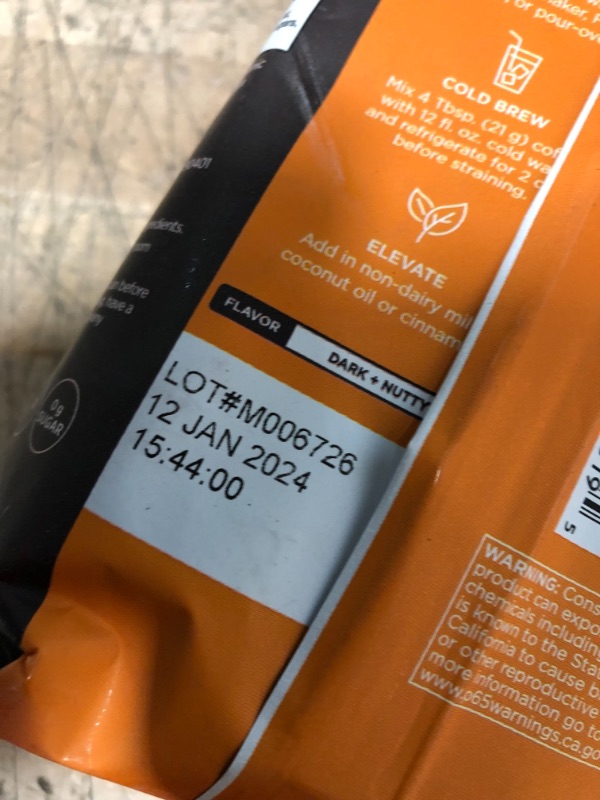 Photo 3 of *EXPIRES Jan 2024, NON REFUNDABLE* 
Four Sigmatic Mushroom Ground Coffee, Organic and Fair Trade Coffee with Lions Mane, Chaga, & Mushroom Powder, Focus & Immune Support, 12 Oz Pack may Vary
