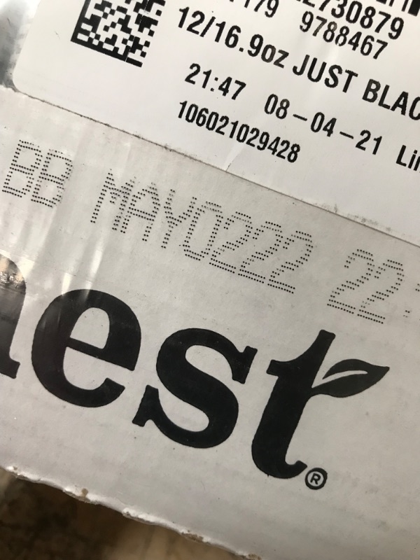 Photo 3 of *EXPIRES May 2022, NON REFUNDABLE* 
Honest tea Organic Fair Trade Just Black Tea, 16.9 fl oz (12 Pack)

