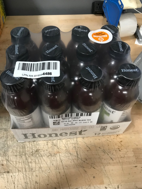 Photo 2 of *EXPIRES May 2022, NON REFUNDABLE* 
Honest tea Organic Fair Trade Just Black Tea, 16.9 fl oz (12 Pack)
