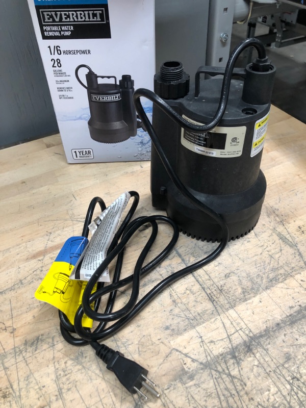 Photo 5 of 1/6 HP Plastic Submersible Utility Pump