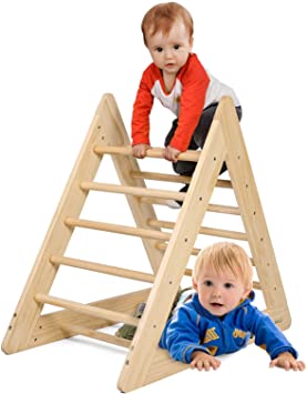 Photo 1 of Ikkle Kids Climbing Triangle Ladder Wooden Climbing Triangle for Toddlers and Children 86x26x716cm (MODEL: IK9005-HY)