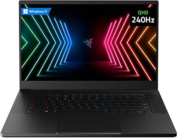 Photo 1 of Razer Blade 15 Gaming Laptop: NVIDIA GeForce RTX 3060 - 11th Gen Intel 8-Core i7 CPU - 15.6” QHD 240Hz - 16GB RAM - 1TB SSD - CNC Aluminum - Chroma RGB - THX Spatial Audio - Thunderbolt 3