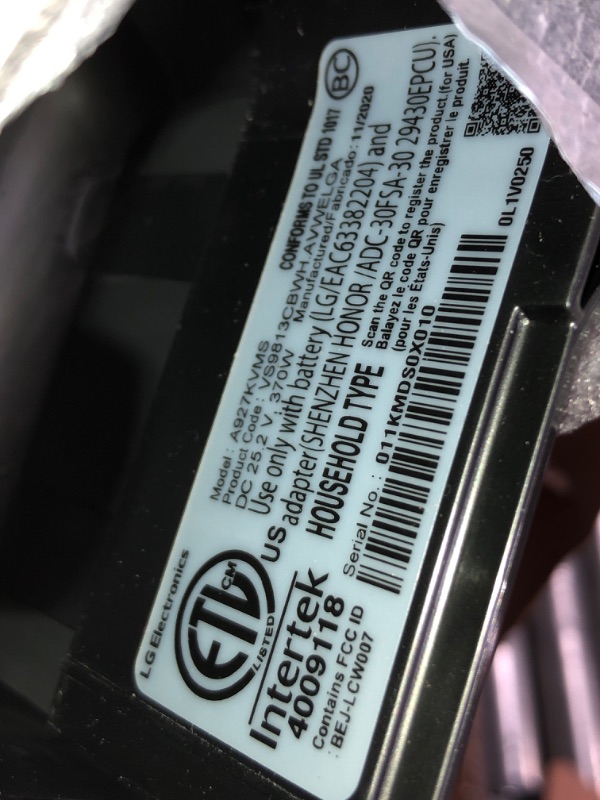 Photo 1 of LG Electronics CordZero A9 ThinQ Kompressor Cordless Stick Vacuum Cleaner in Vintage Wine