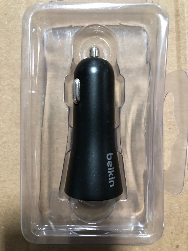 Photo 3 of Belkin 3A/27W 1-port Braided USB-C to USB-C cable USB-C Car Charger - Black

