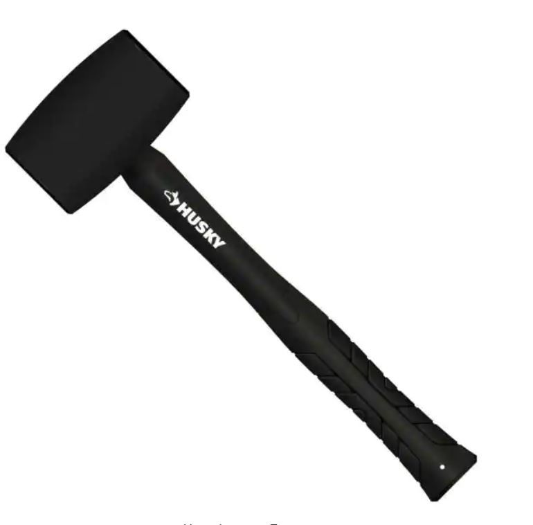 Photo 1 of 16 oz. Black Rubber Mallet Fiberglass Handle-2 pack 
