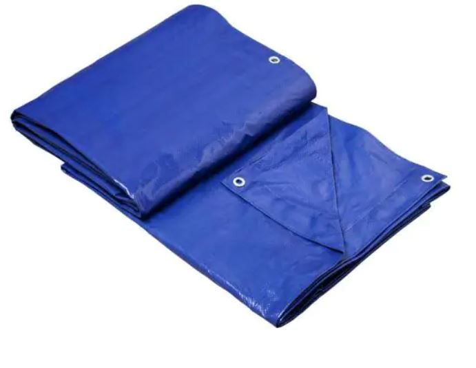 Photo 1 of 12 ft. x 16 ft. Blue Medium Duty Tarp