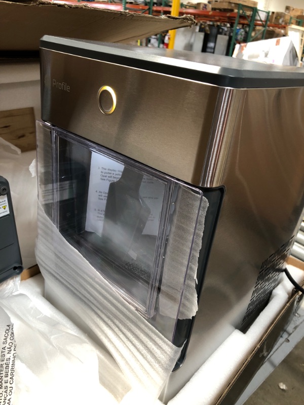 Photo 14 of GE Profile Opal | Countertop Nugget Ice Maker with Side Tank | Portable Ice Machine Makes up to 24 lbs. of Ice Per Day | Stainless Steel Finish
