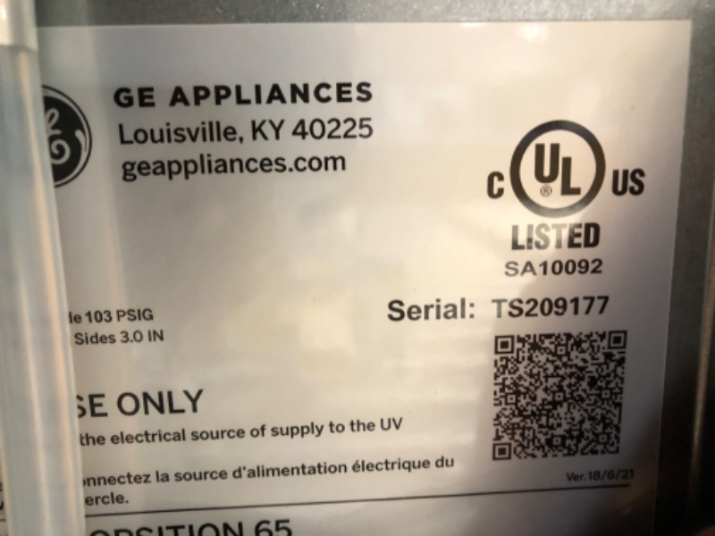 Photo 5 of GE Profile Opal | Countertop Nugget Ice Maker with Side Tank | Portable Ice Machine Makes up to 24 lbs. of Ice Per Day | Stainless Steel Finish
