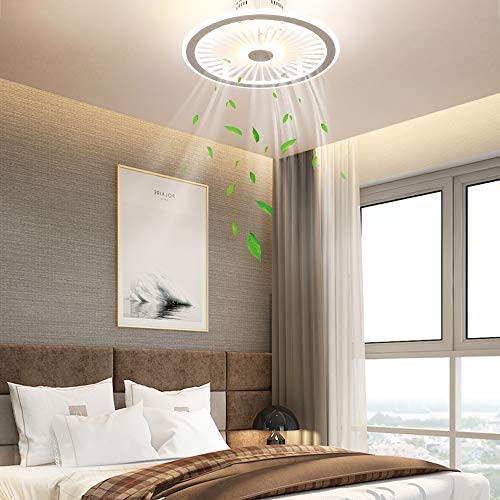 Photo 1 of  Ceiling Fan with Lights,Remote Control 3 color temperatures,Dimming,3 Gear Wind Speed Invisible fan light Enclosed Low Profile Fan,Ceiling Light with Fan RGB atmosphere with lights 