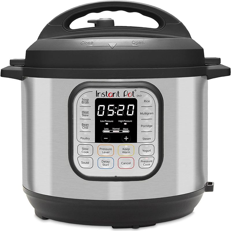 Photo 1 of Instant Pot Duo 7-in-1 Electric Pressure Cooker, Slow Cooker, Rice Cooker, Steamer, Sauté, Yogurt Maker, Warmer & Sterilizer, Includes Free App with over 1900 Recipes, Stainless Steel, 6 Quart
