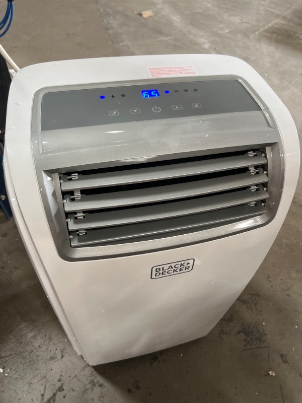 Photo 3 of BLACK+DECKER 8,000 BTU DOE (14,000 BTU ASHRAE) Portable Air Conditioner with Remote Control, White