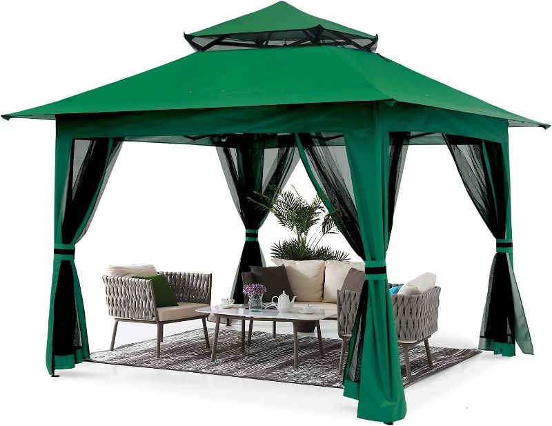 Photo 1 of ABCCANOPY 13'x13' Pop Up Gazebo with Mosquito Netting
