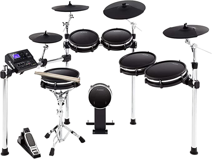 Photo 1 of Alesis Drums DM10 MKII Pro Kit - Professional Electric Drum Set with USB and 5-Pin MIDI Connectivity, 700 Sounds, 80 Drum Kits & Adjustable Mesh Heads
