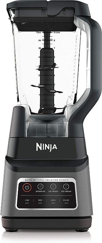 Photo 1 of Ninja BN701 Professional Plus Bender, 1400 Peak Watts, 3 Functions for Smoothies, Frozen Drinks & Ice Cream with Auto IQ, 72-oz.* Total Crushing Pitcher & Lid, Dark Grey