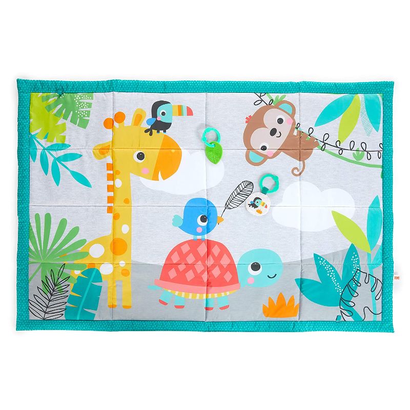 Photo 1 of Bright Starts Roam About Jumbo Plush Baby Activity Play Mat, Foldable & Machine Washable - Newborn & Up