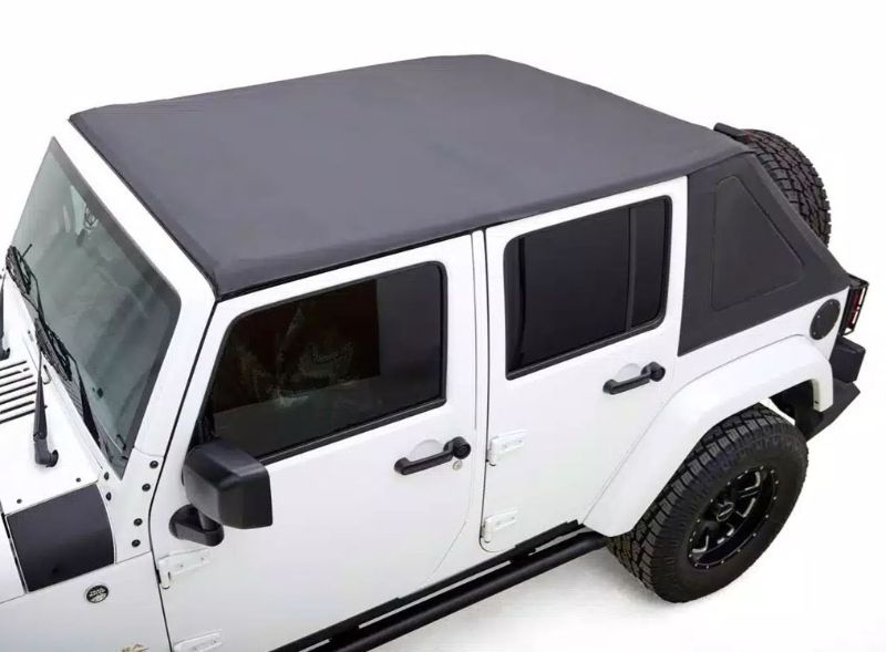 Photo 1 of (PARTS ONLY; MISSING MANUAL/HARDWARE; BROKEN OFF COMPONENT END) Rugged Ridge Voyager Soft Top for 1997-2006 Jeep Wrangler Tj, Black Diamond | 97-06 Jeep Wrangler
