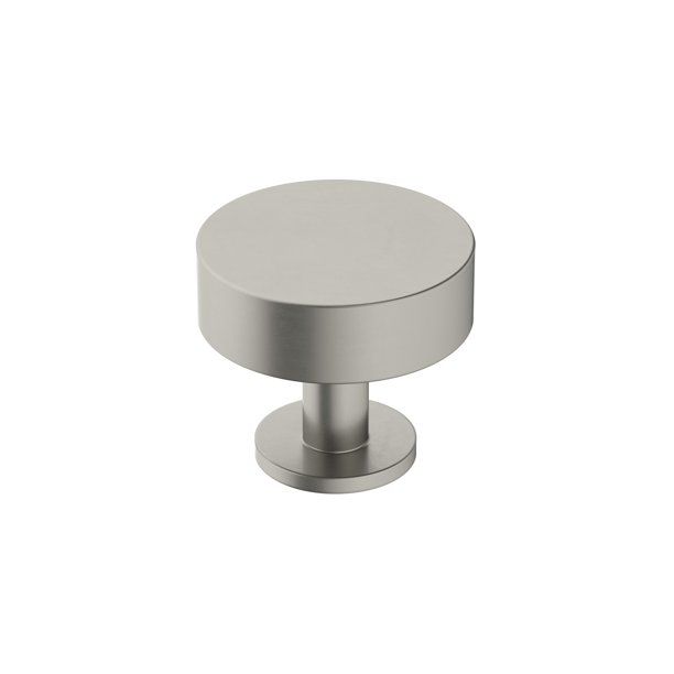 Photo 1 of Amerock Radius 1-1/4 in (32 mm) Diameter Satin Nickel Cabinet Knob
