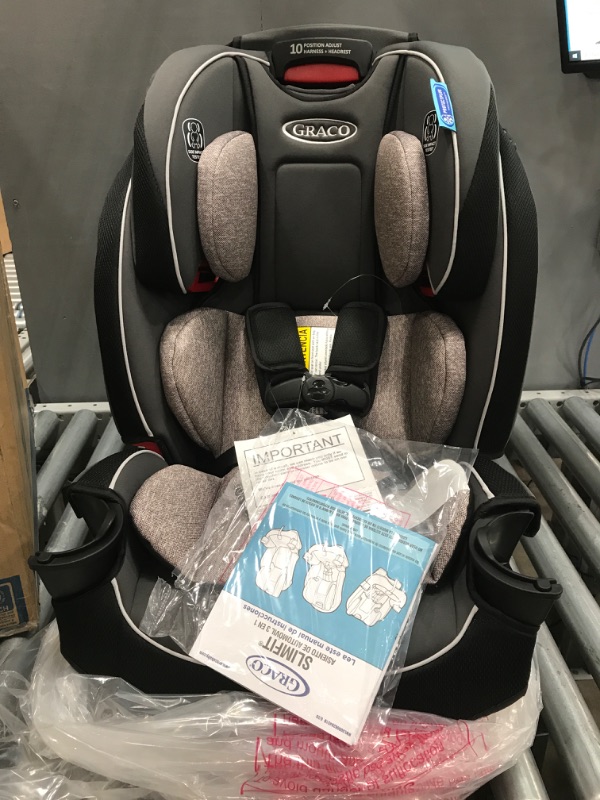 Photo 2 of Graco SlimFit 3 in 1 Car Seat -Slim & Comfy Design Saves Space in Your Back Seat, Darcie, One Size