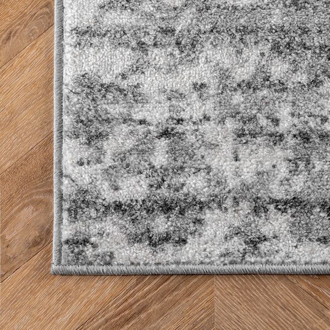 Photo 1 of nuLOOM  2 x 6 Gray Indoor Abstract Area Rug
