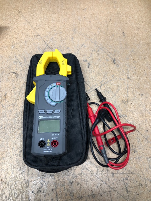 Photo 2 of Commercial Electric 600A AC Digital Clamp Meter