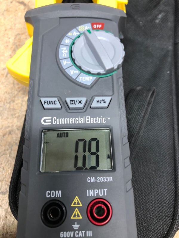 Photo 5 of Commercial Electric 600A AC Digital Clamp Meter