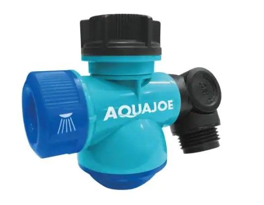 Photo 1 of AQUA JOE Multi-Function Outdoor Faucet and Garden Hose Tap Connector, 2PK 