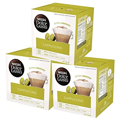 Photo 1 of *EXPIRES Sept 2022* 
Nescafe Dolce Gusto for Nescafe Dolce Gusto Brewers, Cappuccino, 16-Count Capsules (Pack of 3)
