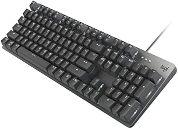 Photo 1 of Logitech K845 Mechanical Illuminated Keyboard, Mechanical Switches, Strong Adjustable Tilt Legs, Full Size, Aluminum Top Case, 104 Keys, USB Corded, Windows (TTC Red Switches)
